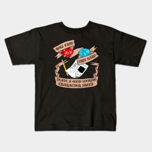 Roll Fast, Crit Hard Kids T-Shirt